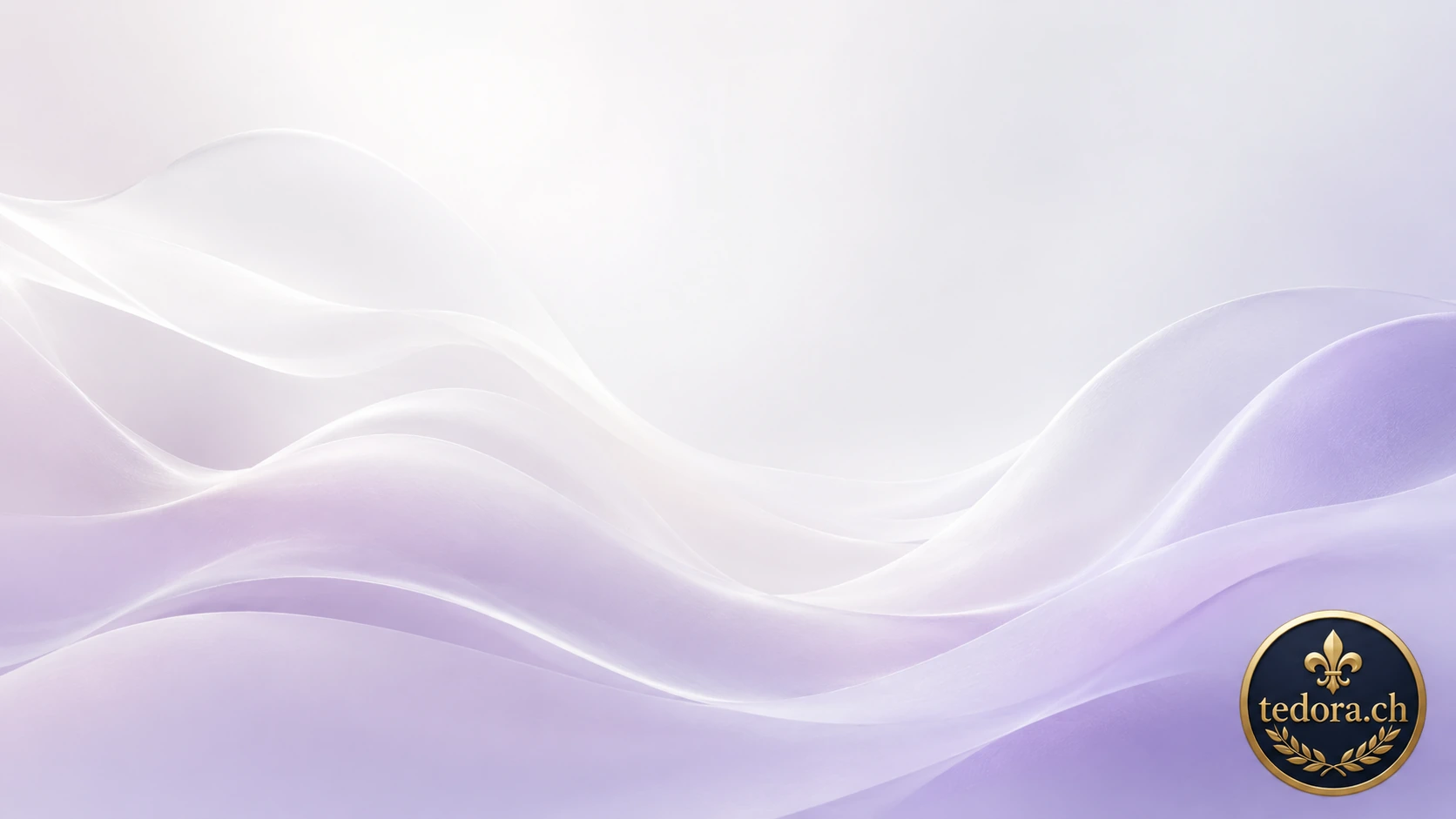 Elegantes Beitragsbild in Weiß und Lavendel für den Blog von Hellseherin Tedora zum Thema Zeitwohlstand und Achtsamkeit.