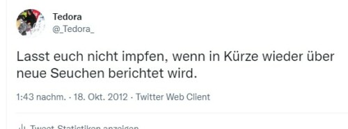 2012 Erstaunende Voraussage. Lasst euch nicht impfen!