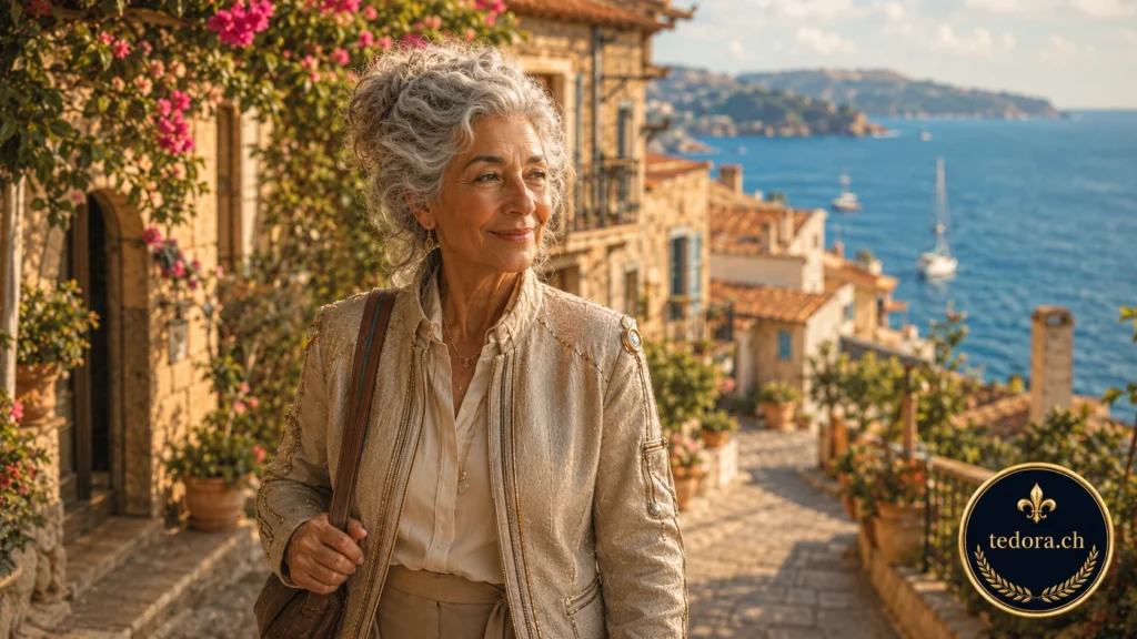 Die bekannte Hellseherin, Top Medium Tedora aus St. Gallen genießt an ihrem 100. Geburtstag im Jahr 2054 einen unbeschwerten Urlaub am mediterranen Mittelmeer.